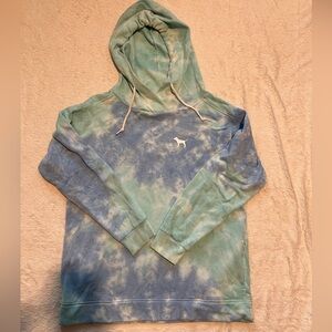 VS PINK Blue Tie-Dye Hoodie